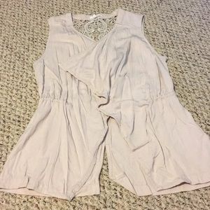 Maurices lace back drapey vest